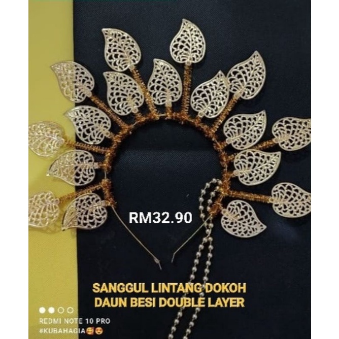 SANGGUL LINTANG DOKOH DAUN BESI & RANTAI MANIK | Shopee Malaysia