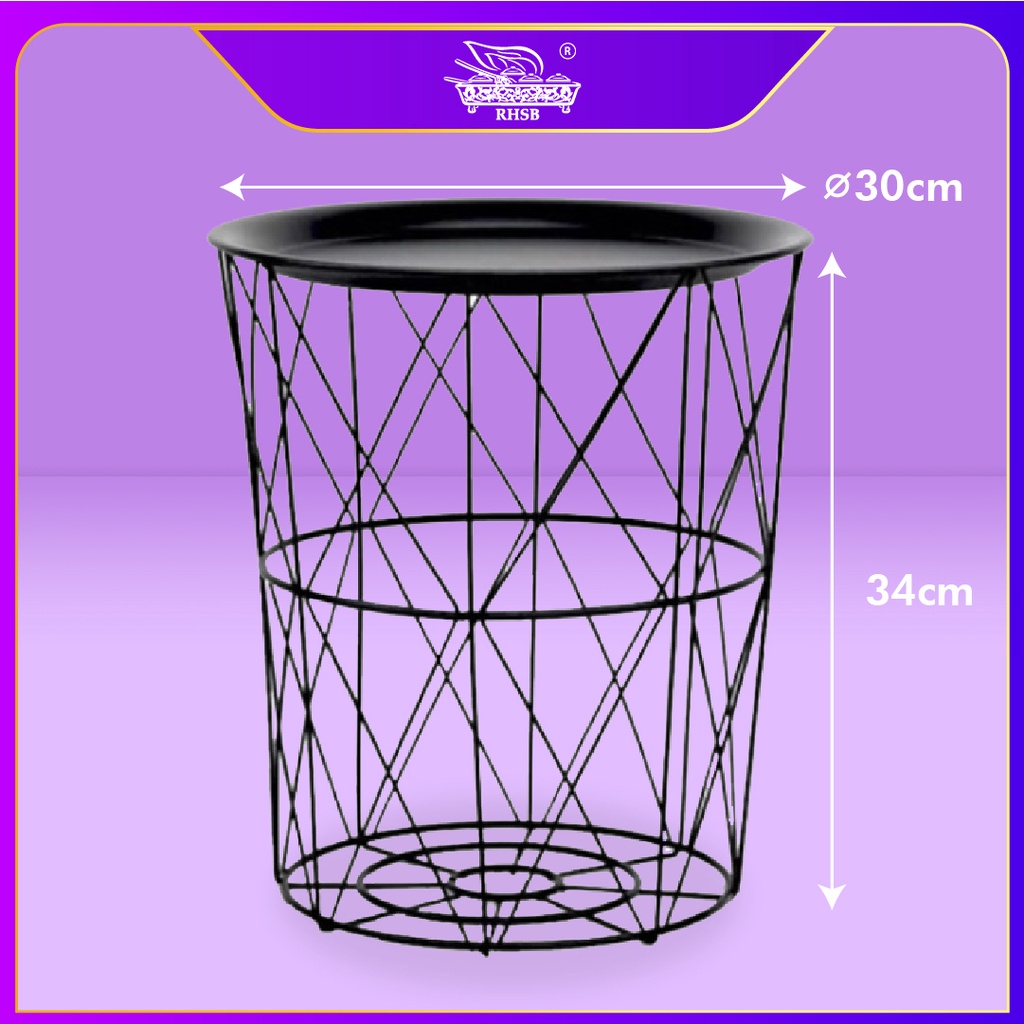 METAL SIDE TABLE / CONSOLE TABLE / ROUND TABLE STAND / MODERN COFFEE