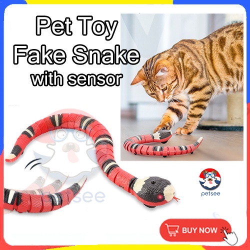 PETSEE Snake Pet Toys Toy for Cats Cat Moving Smart Remote Control Induction Sensing Automatic Auto Electric USB Shopee Malaysia