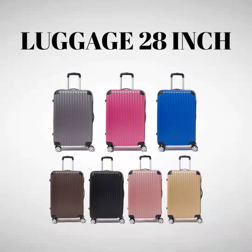 28 inch XL ABS suitcase ready stock travel luggage bag 28inch hello ...
