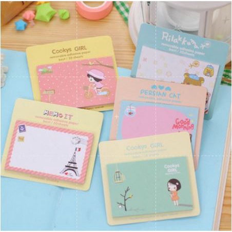 (Vintage & Characters) Memo Stick/Note/Post It Paste Character ...