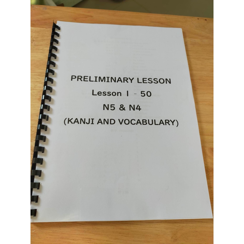 Minna No Nihongo Lesson 1 To 50 Vocabulary Shopee Malaysia