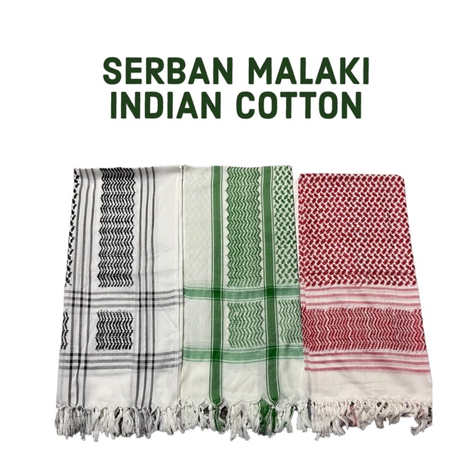 Serban Malaki Indian cotton Original Best price (Ready stock) | Shopee ...