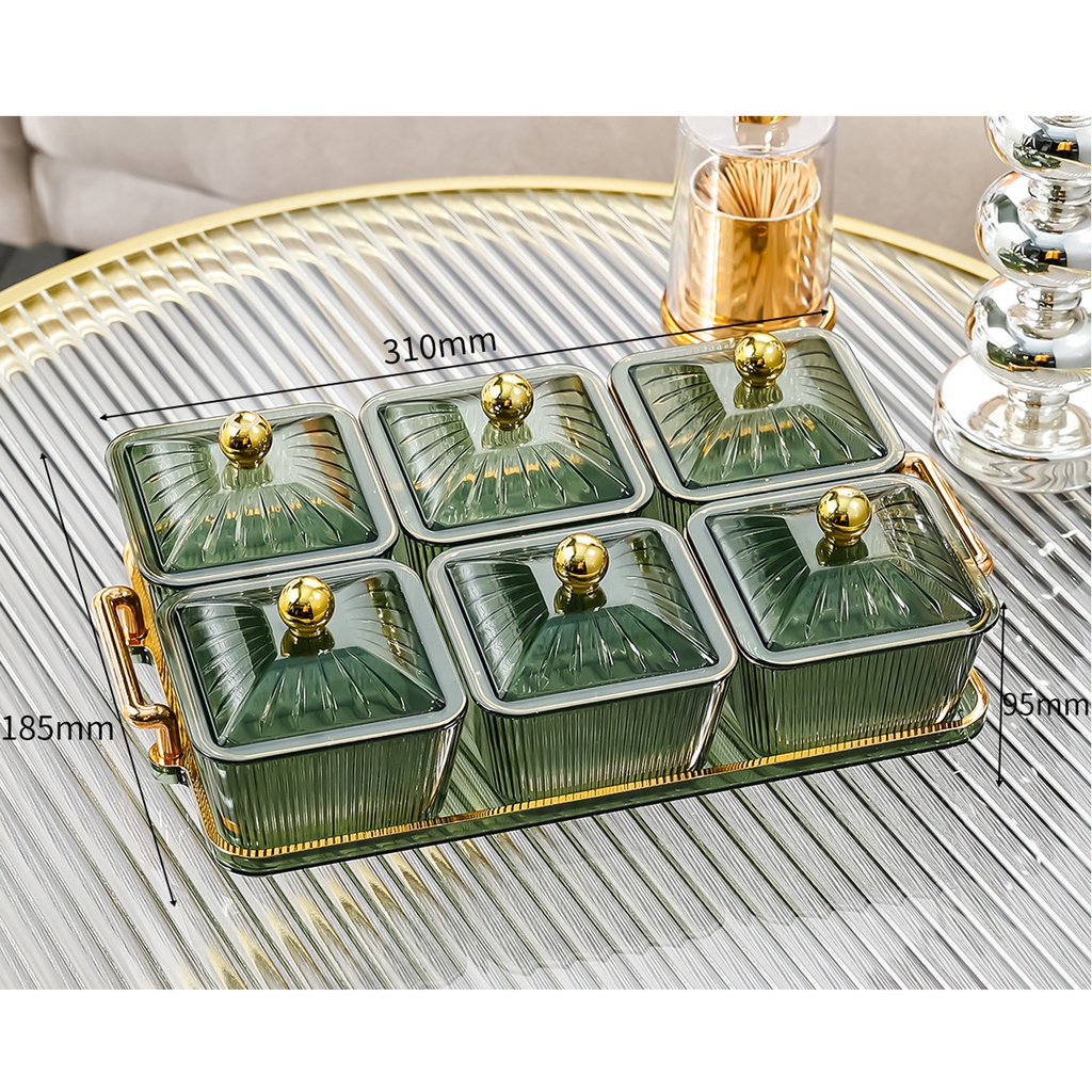 [DolitybdMY] Divided Serving Dishes Relish Tray Appetizer Condiment
