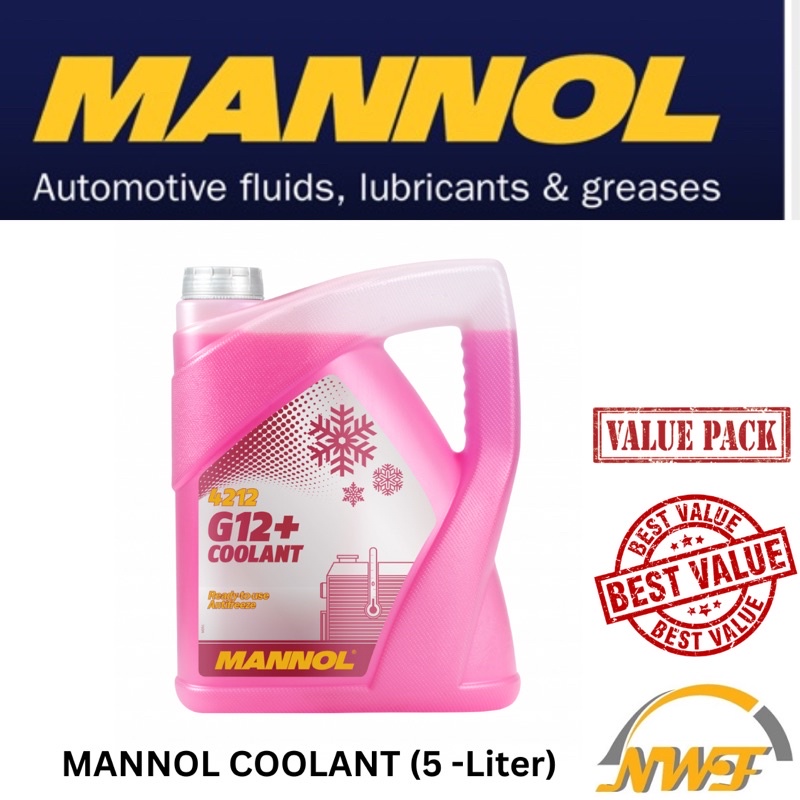 MANNOL 4212 G12+ & G13 RADIATOR COOLANT (5 Liter) Shopee Malaysia