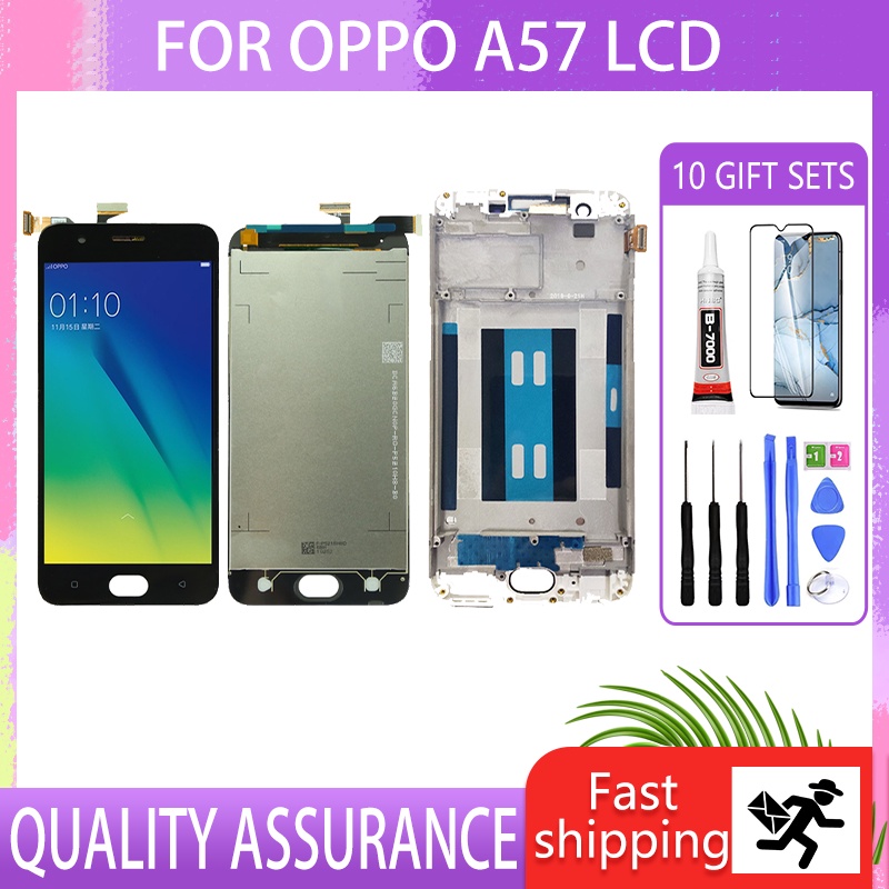 For Oppo A57 2016 Oppo F3 Lite Lcd Display Screen With Frame Display Touch Screen Parts 8363