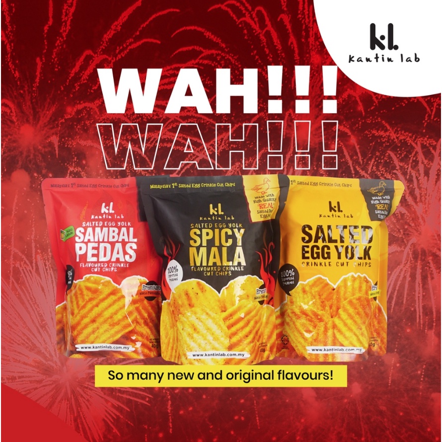 Kantin Lab Salted Egg Yolk Cut Chips 40G Shopee Malaysia
