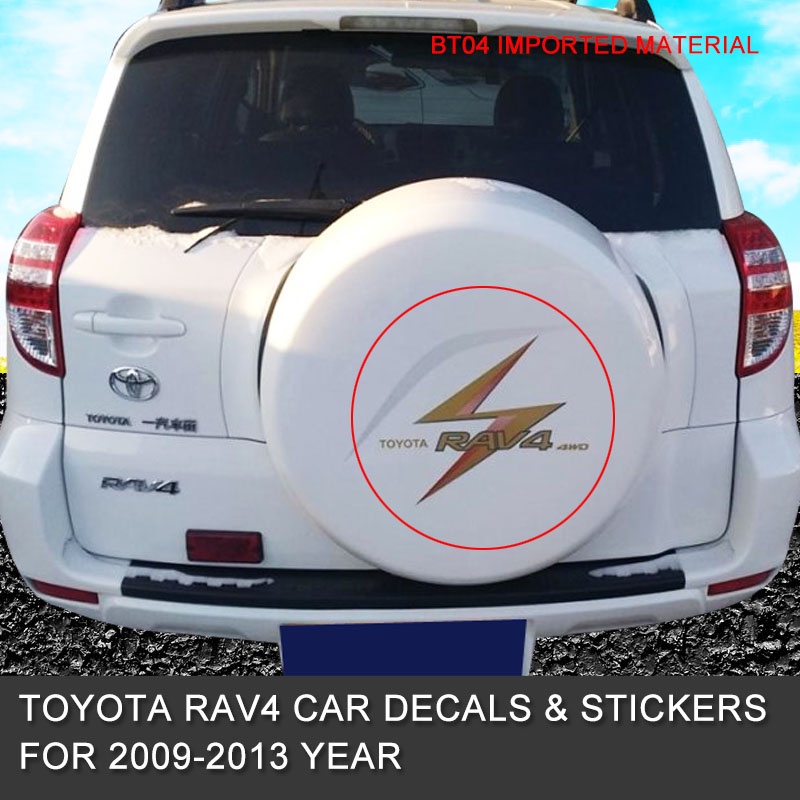 Fit for Toyota RAV4 trunk tire sticker RAV4 spare tire sticker spare