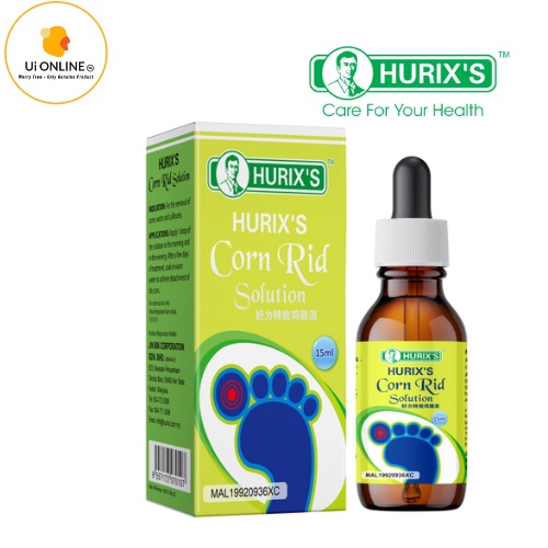 Hurix's Corn Rid Solution / Ubat ketuat 15ml | Shopee Malaysia