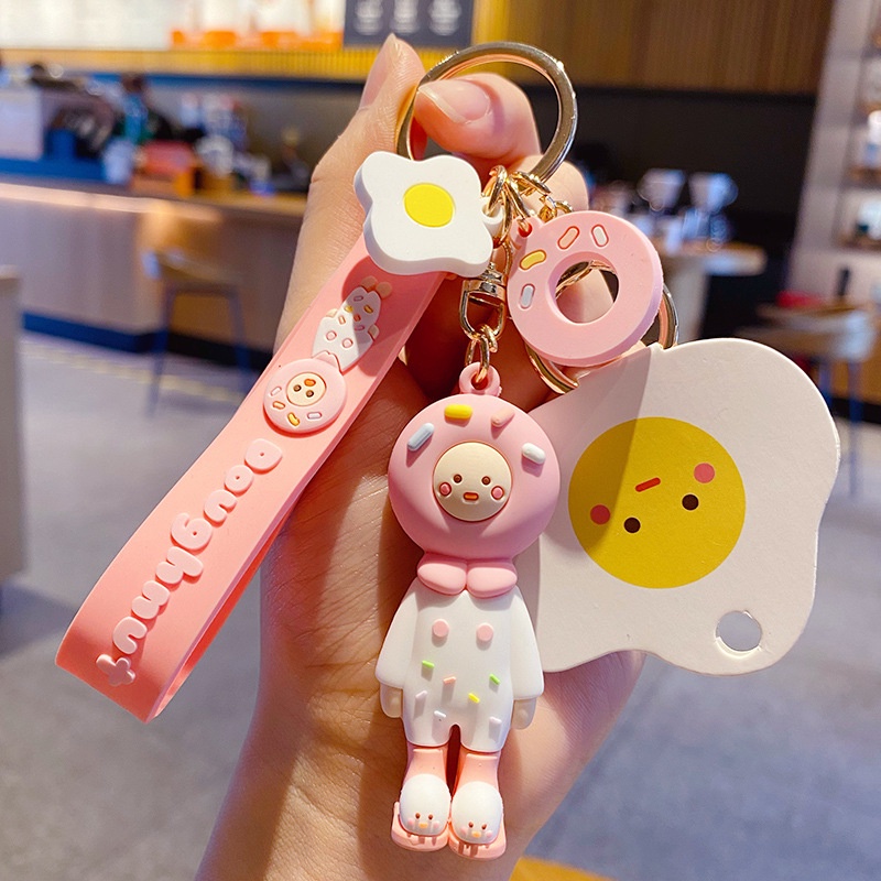 Uovo FRIENDS Food Series Keychain Cute Cartoon Bag Pendant Fun Gifts ...