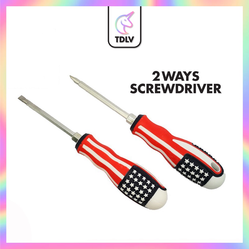 TDLV 2 Ways Magnetic Screwdriver Philips Screwdriver American Flag ...
