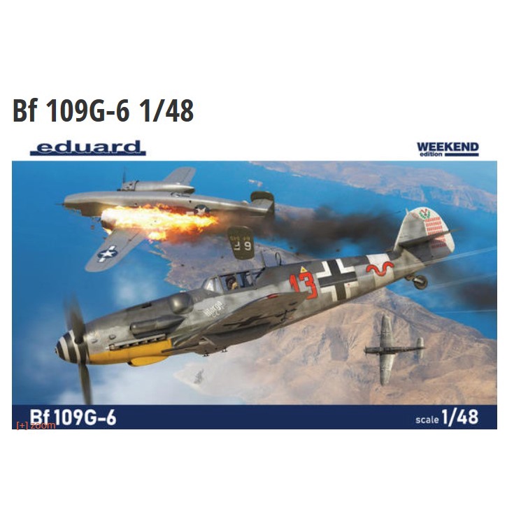 Eduard 1/48 Messerschmitt Bf109G-6/AS Plastic Model Kit - Weekend Edition