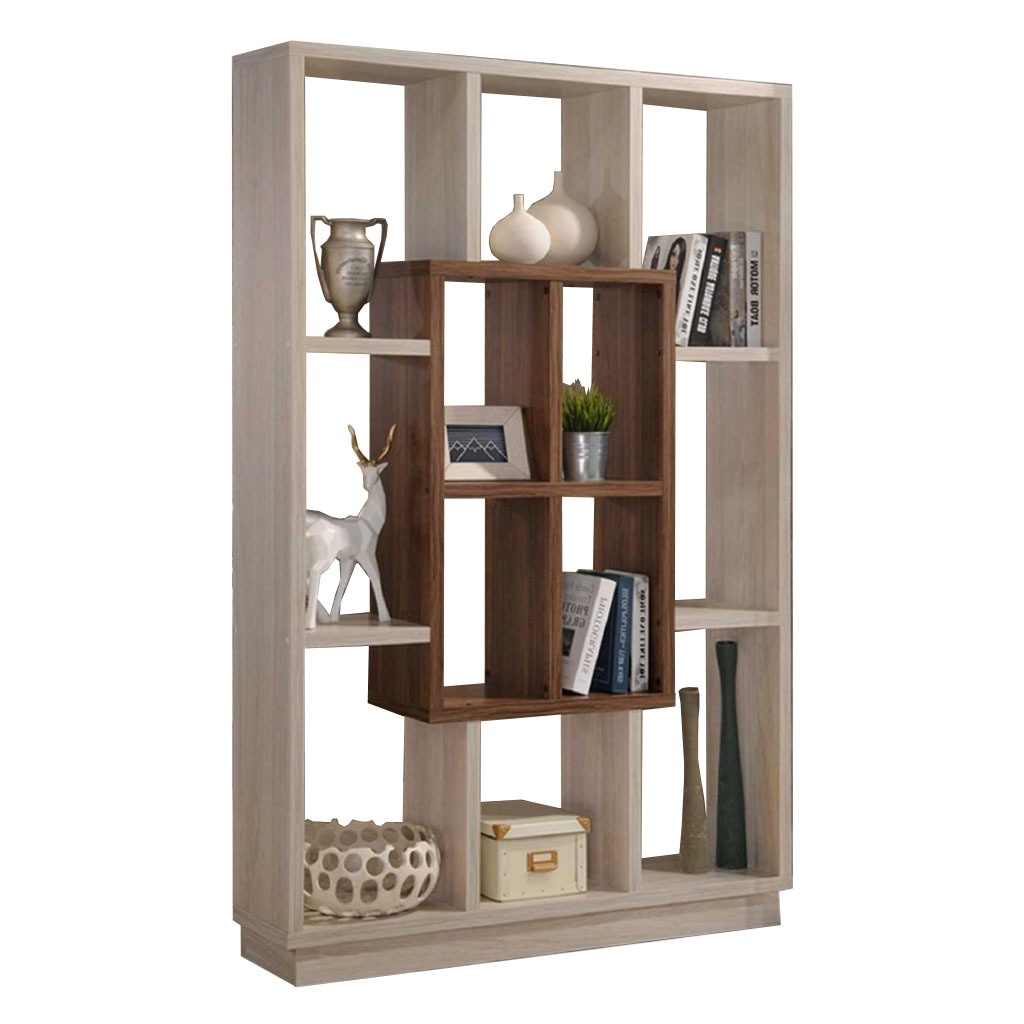 Tekkashop AMSC0633 Full Height Wine Rack Large Wooden Living Room ...