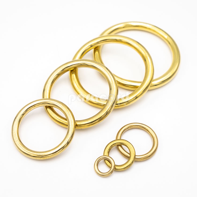 Solid Brass Decorative Gapless No Gap O Ring Paracord Leather Craft ...