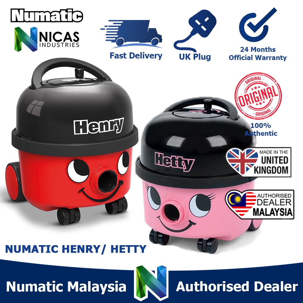 GENUINE NUMATIC HEPA Dry Vacuum Cleaner HENRY / HETTY (Made in UK) 6L 2 ...