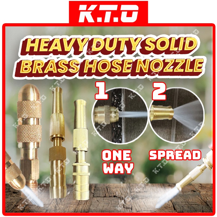 Heavy Duty Adjustable Solid Spray Brass Nozzle Thread Water Jet With ...