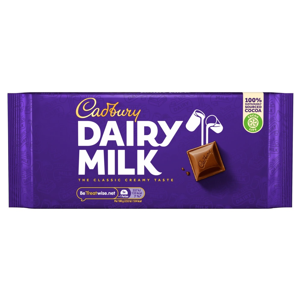 Cadbury Dairy Milk Chocolate Bar Malaysia 160g | Shopee Malaysia