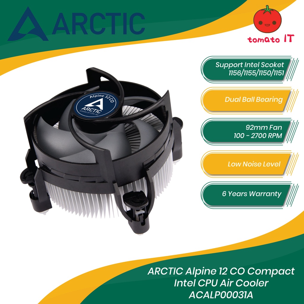 ARCTIC Alpine 12 CO Compact Intel CPU Air Cooler Shopee Malaysia