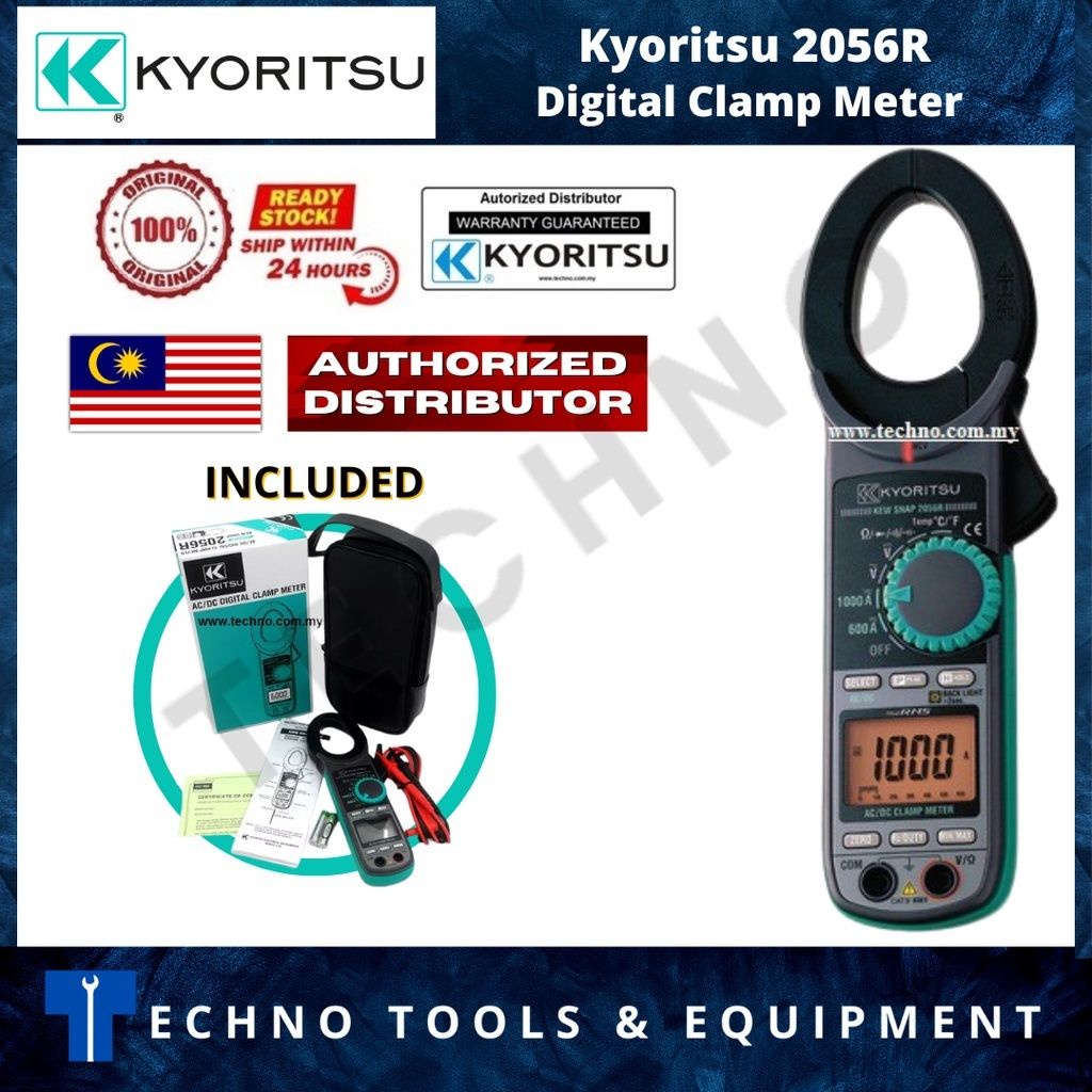 KYORITSU 2056R Digital Clamp Meter 100 New & Original Up to 1000A