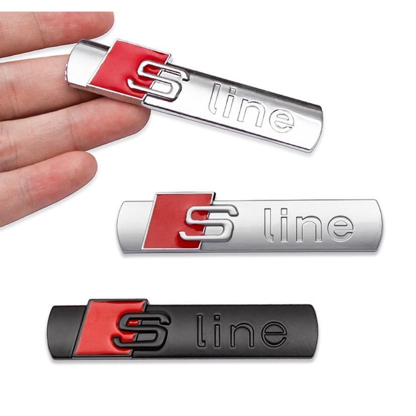 Emblemi Audi A1 Kit GB Nero Lucido - Loghi Anteriore/Posteriore E S Line Kit Loghi Nero Lucido - Foto 10