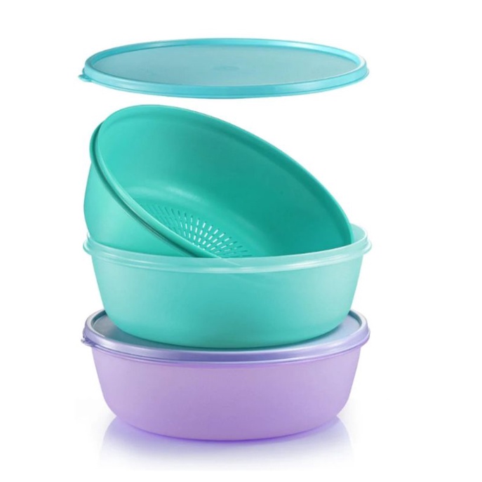 TUPPERWARE Modular Bowl with Colander | Shopee Malaysia