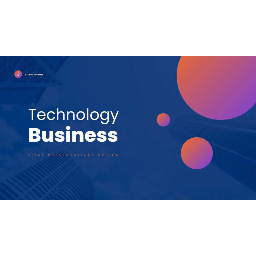 blue modern technology business presentation