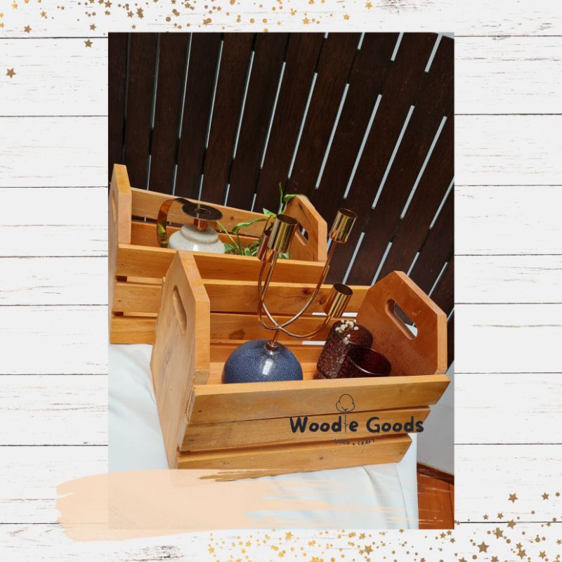 KAYU Wooden classic box/Wooden storage box Basket/Wooden storage box