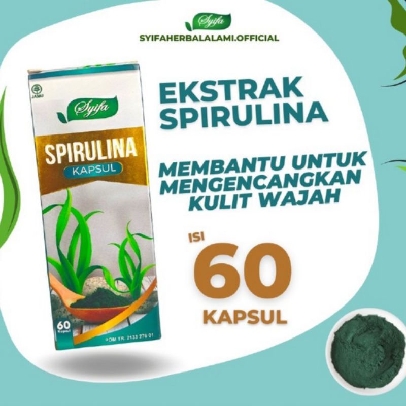 HITAM Spirulina Capsules Herbal Medicine Mask Brightening Moisturizing