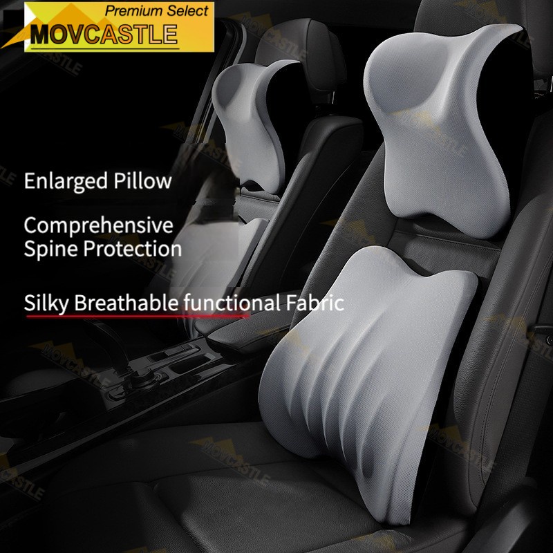 Office and Car Pillow set Car Headrest Back Cushion Car Neck Pillow