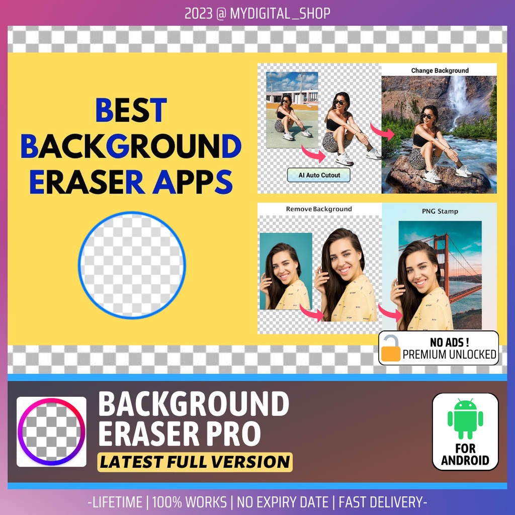[Android] Background Eraser Pro 2023 Full Version Unlocked Lifetime
