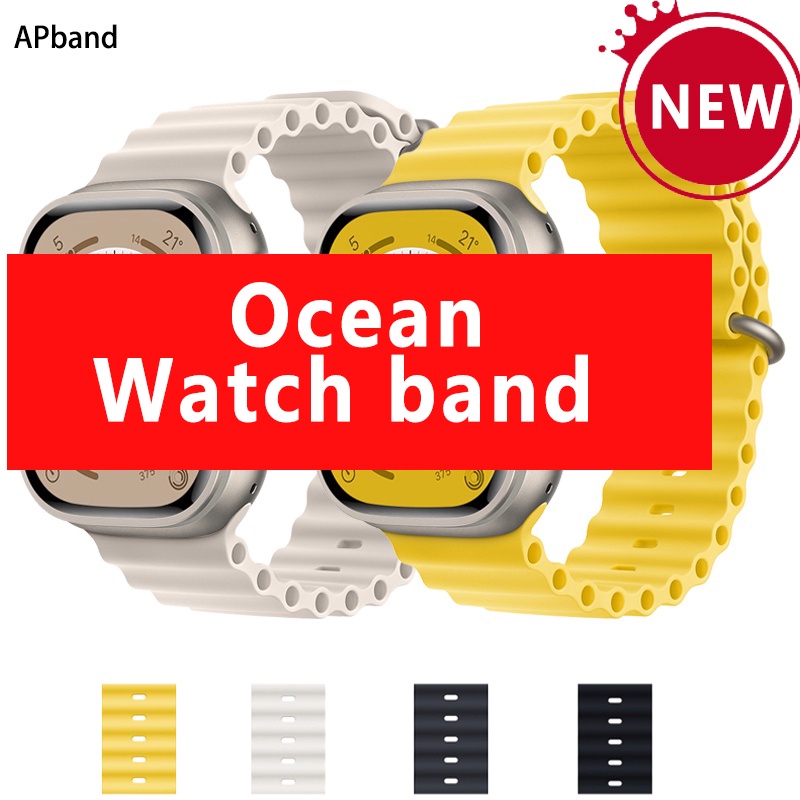 Watch Band 49mm 45mm 44mm 40mm 41mm 42mm 4945mm silicon Ocean watch