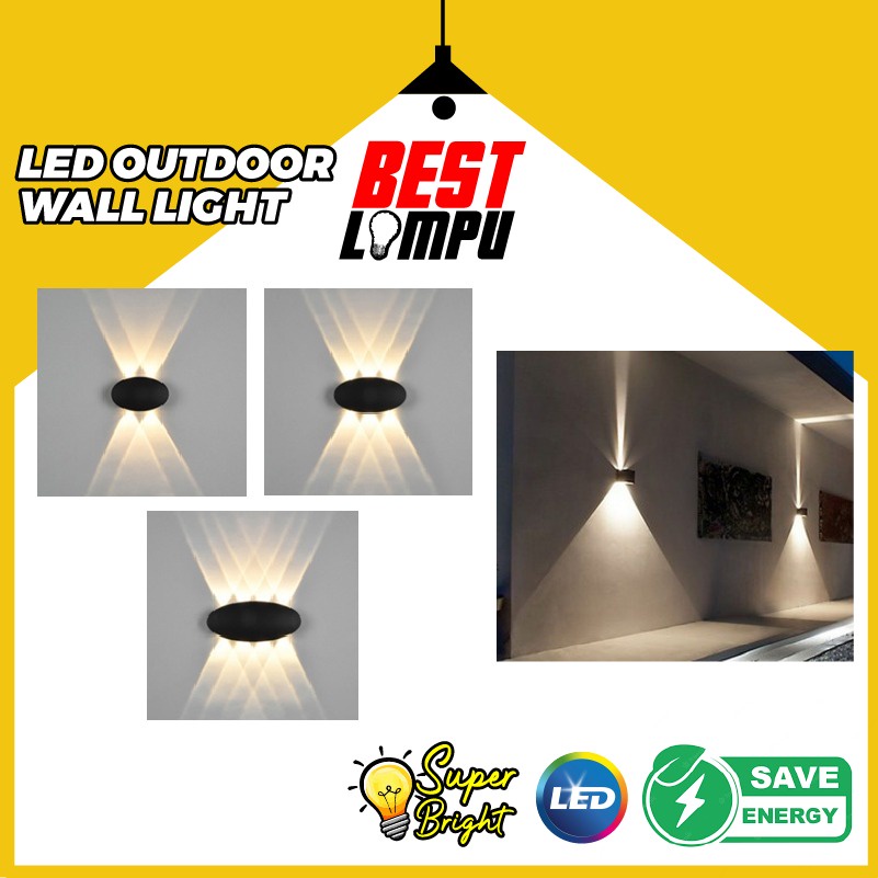 [DESIGNER] Wall Light Lampu Dinding Modern Aluminum Outdoor Led light