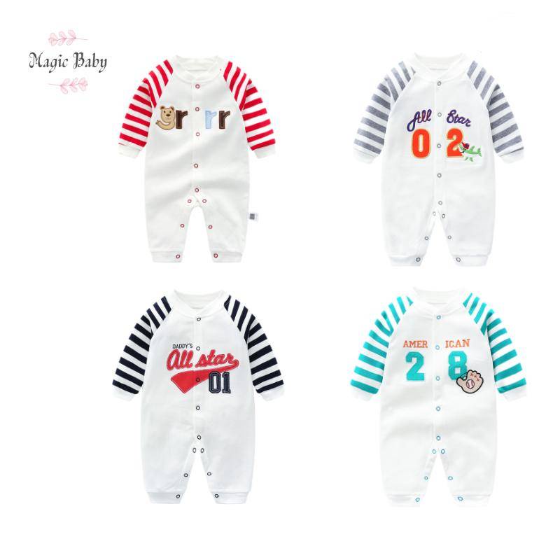 Newborn onepiece clothes Long sleeved bodysuit baby jumpsuit for boys Children's romper