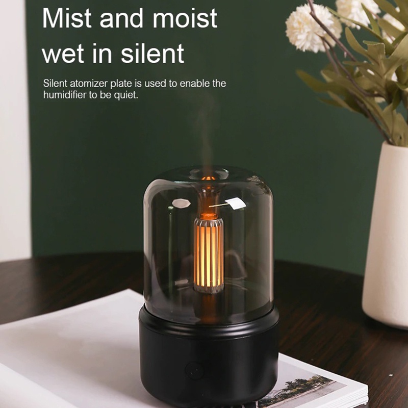 Kinscoter Volcanic Aroma Diffuser Essential Oil Lamp 130ml USB