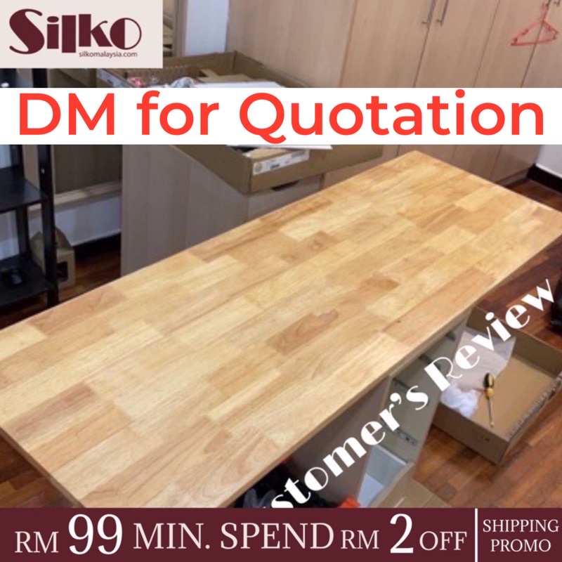 Rubberwood Custom Cut for table top counter top