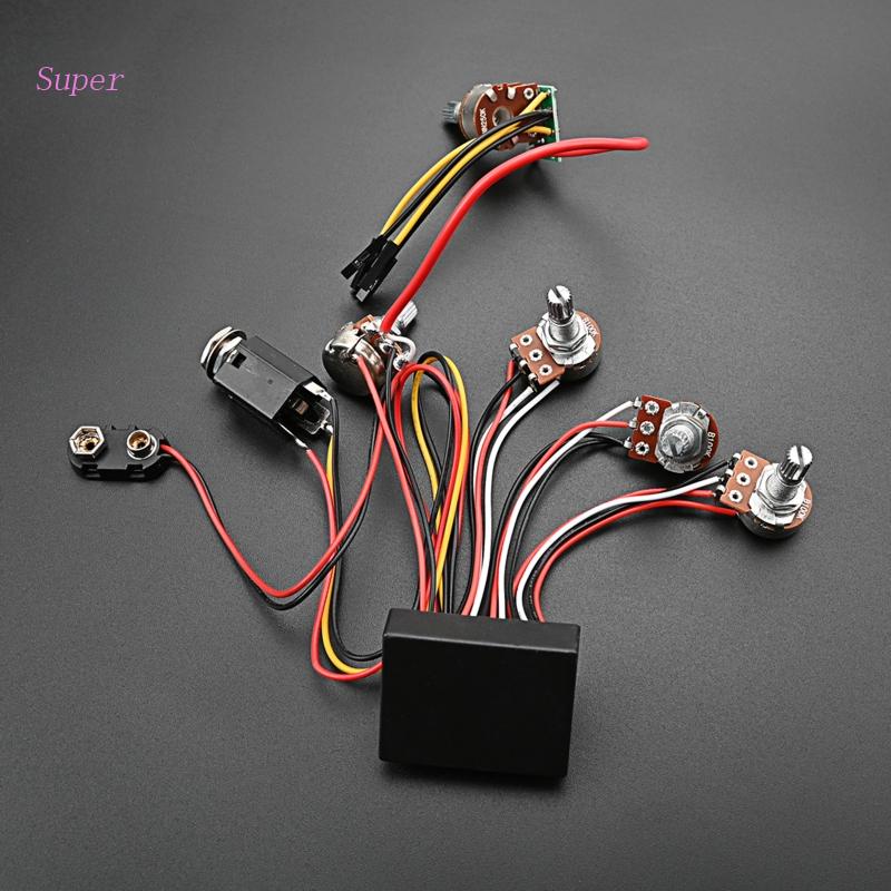 YOSOO Boîtier DI Basse NUX NBP-5 Préampli Basse électrique + Pédale D