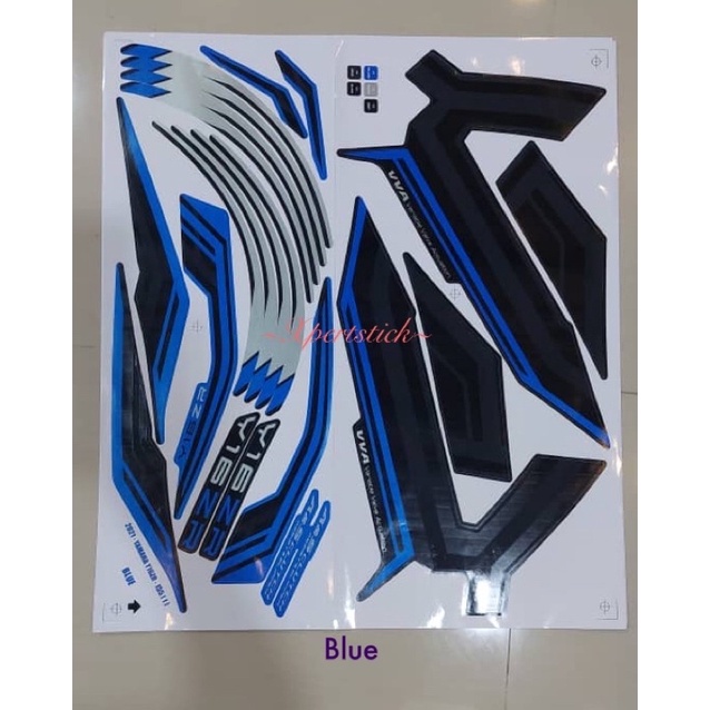 (2021) Yamaha Y16ZR Y16 155 (1) Motor Body Sticker COVER SET BODYSET ...