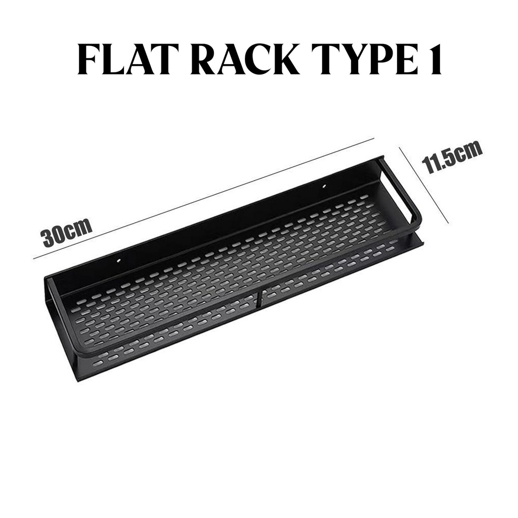 Aluminium Bathroom Rack Toilet Shelf Wall Corner Rack Rak Bilik Mandi