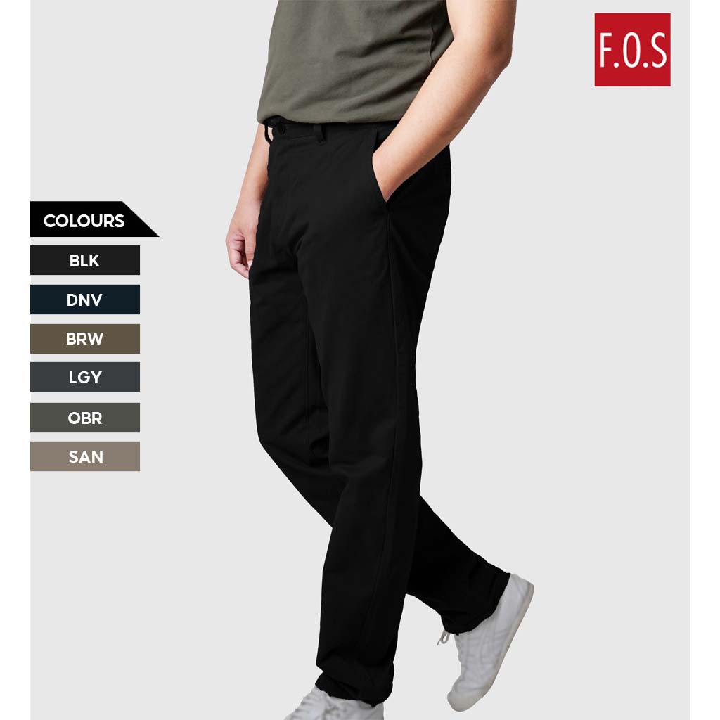 FOS x Navy & Navy Men's Straight Fit Chino Long Pants Shopee Malaysia