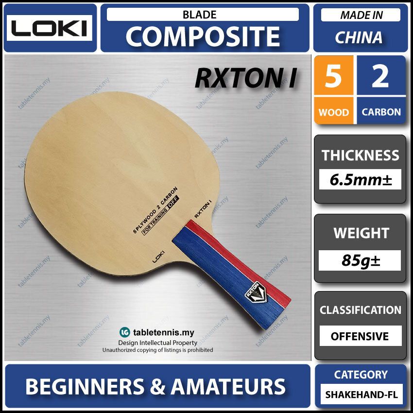 Loki Blade Rxton I Composite Carbon Table Tennis Blade Bat Paddle FL ...