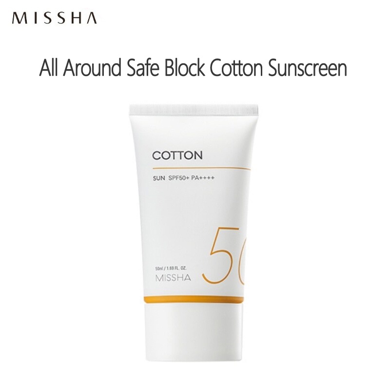 [MISSHA] All Around Safe Block Cotton Sunscreen SPF50+/PA++++ 50ml