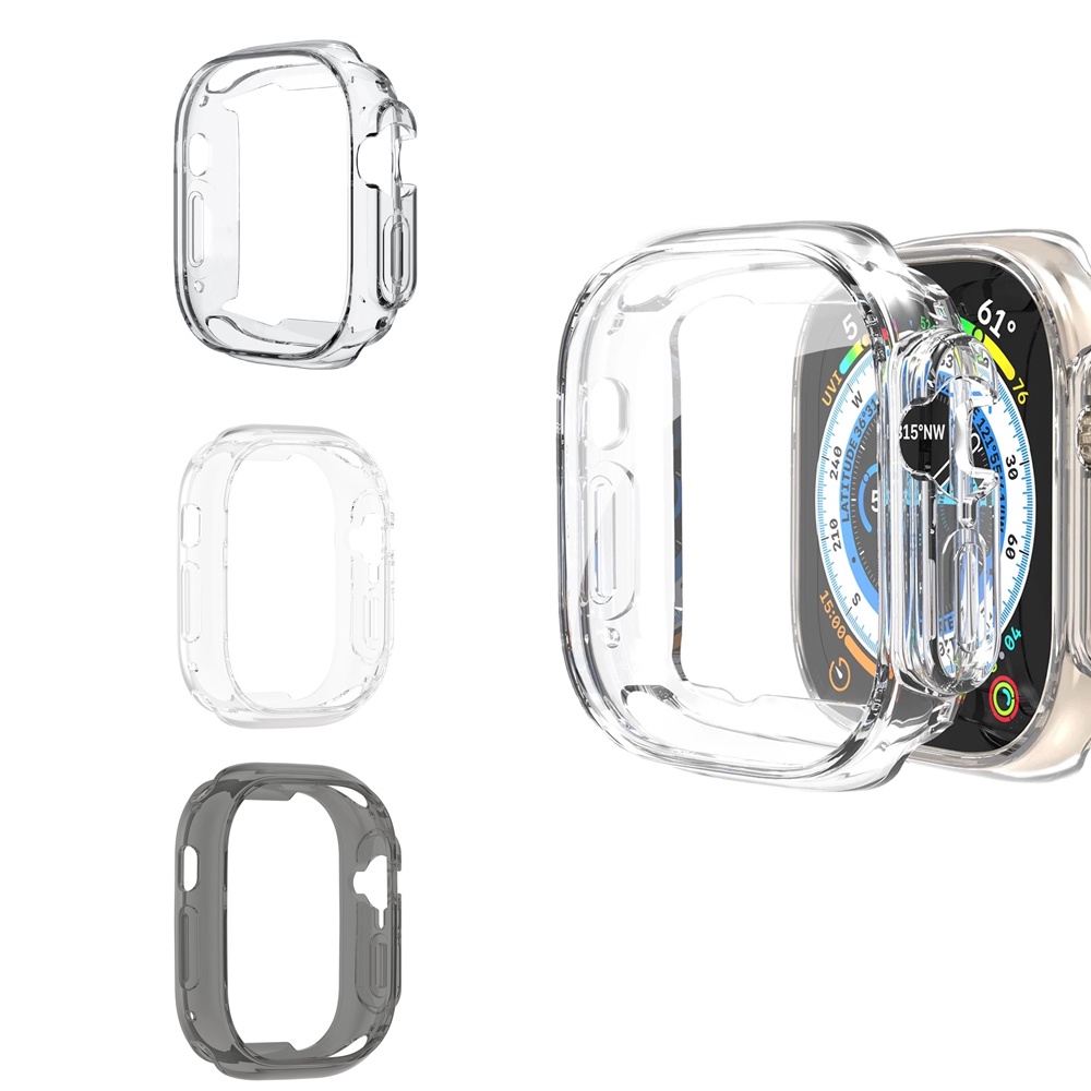 TPU Transparent Case Cover For Apple Watch Ultra 49mm Series 8 7 SE 6 5