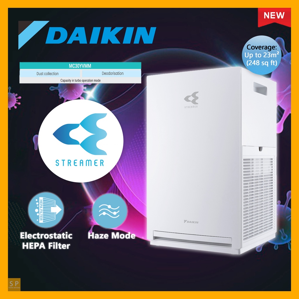 Daikin Streamer Air Purifier With PM2.5 Haze Mode MC30YVMM Shopee