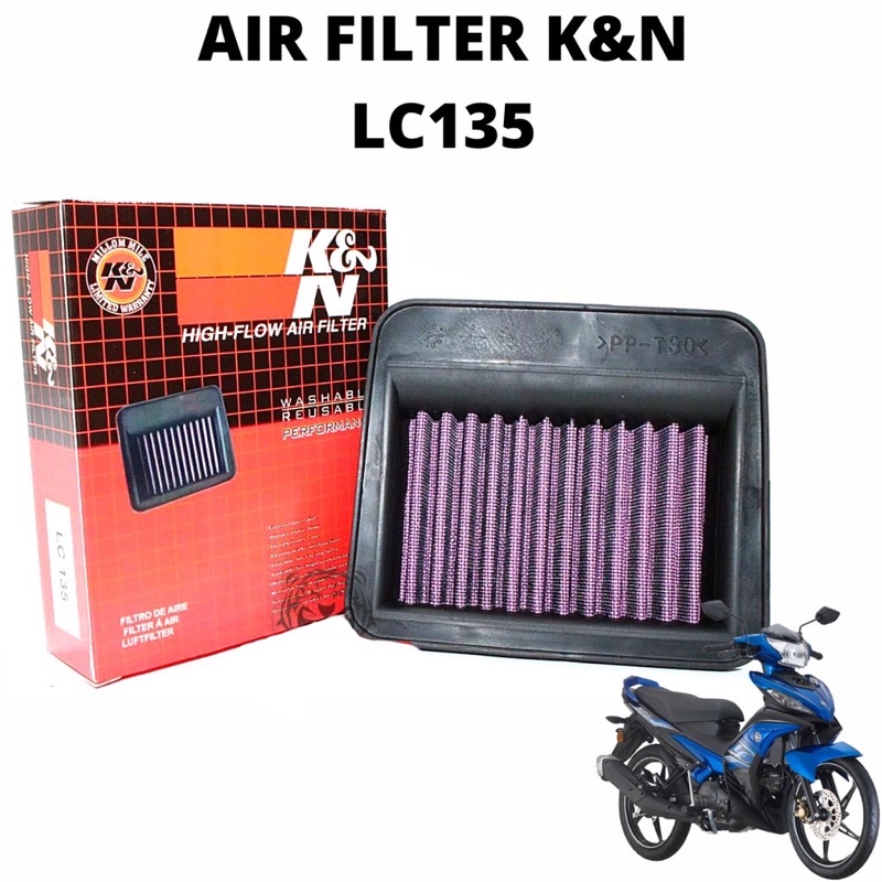 K&N AIR FILTER YAMAHA R25 MT25 R15 MT15 Y15 Y16 LC135 NMAX NVX155 XMAX VARIO150 PCX150 ADV150