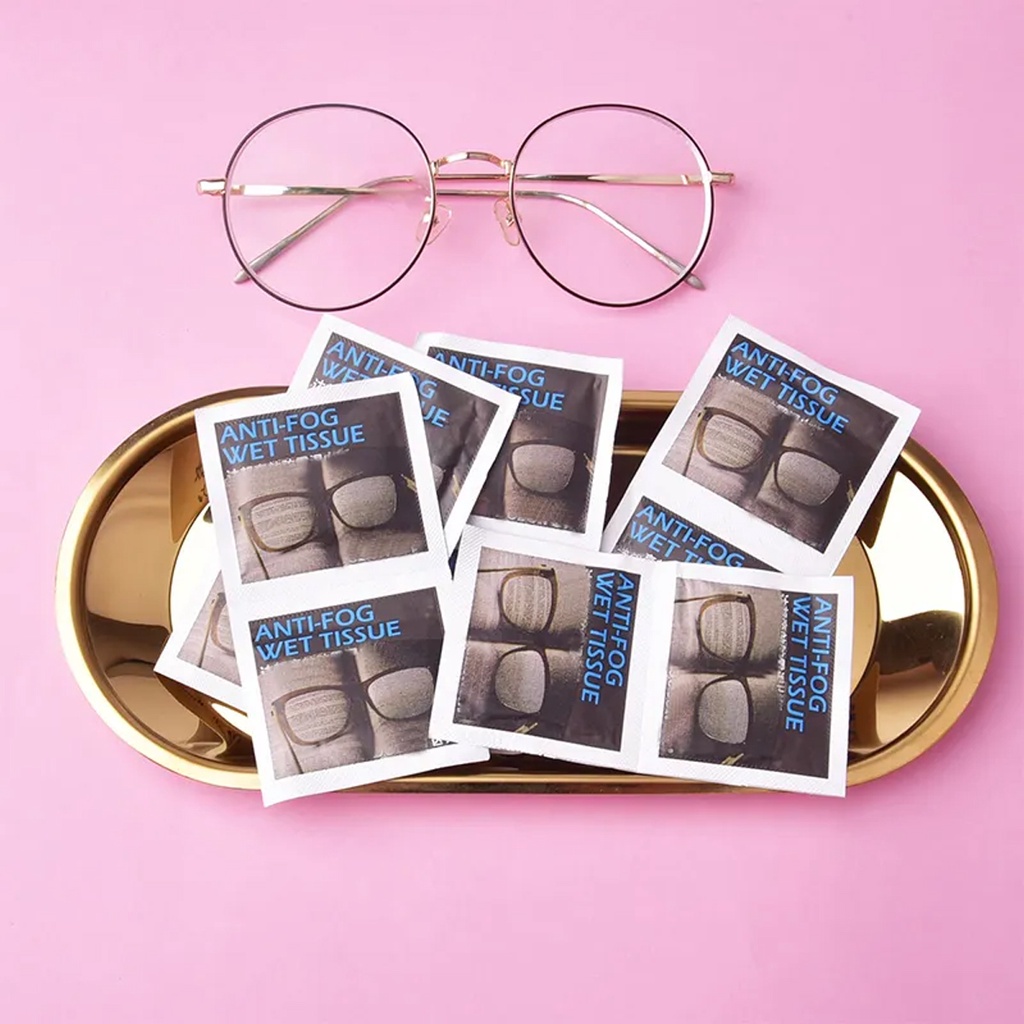 AntiFog Wipes for Glasses Individually Wrapped Disposable Defogger