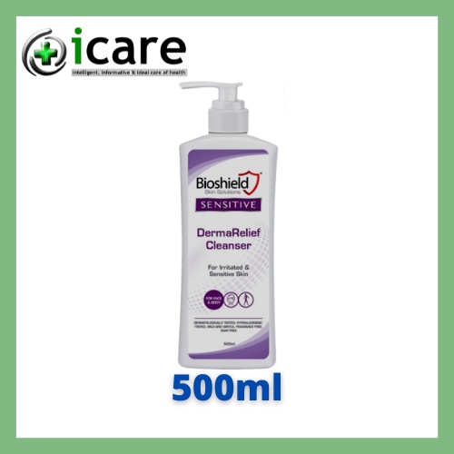 BIOSHIELD SENSITIVE DERMARELIEF CLEANSER 500ML ( EXP DATE : 11/2025 ...