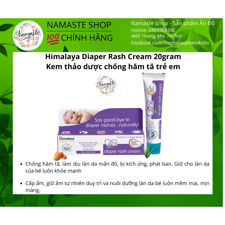 Diaper Rash Cream Himalaya Diaper Rash Cream 20g Shopee Malaysia