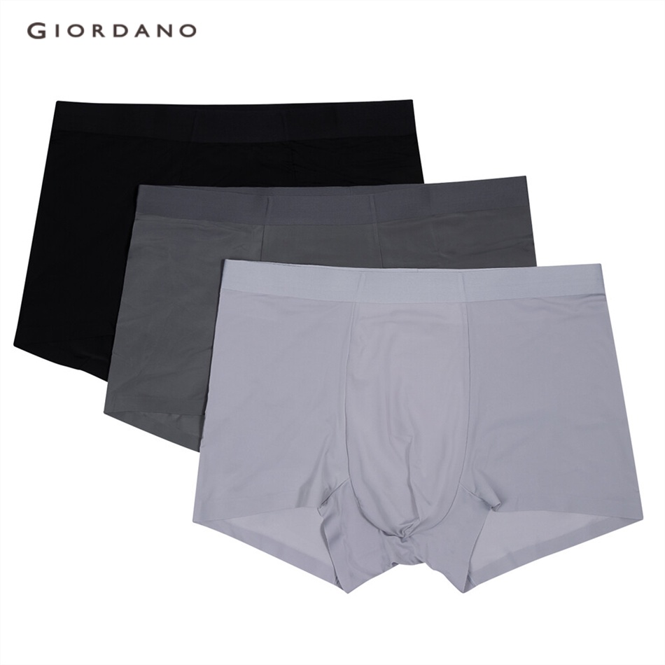 GIORDANO MEN 3pcs modal stretchy boxers 0 01172201 | Shopee Malaysia