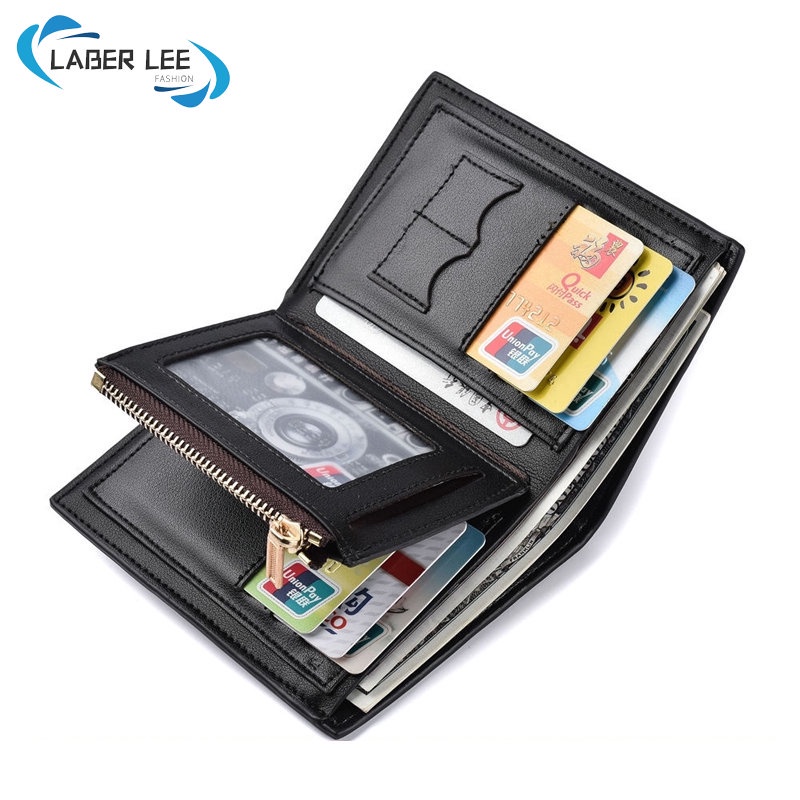 LABER LEE Men Card Holder Short Wallet PU Leather | Shopee Malaysia