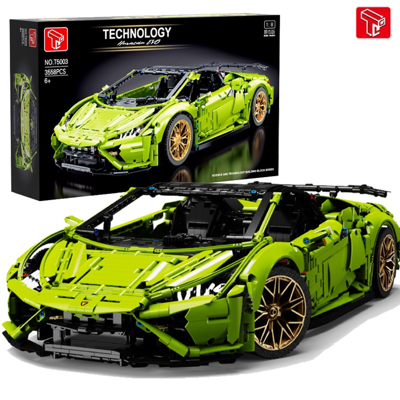 TGL T5003 Technic Lamborghini Huracan Evo Spyder (Static Version) 1:8 ...